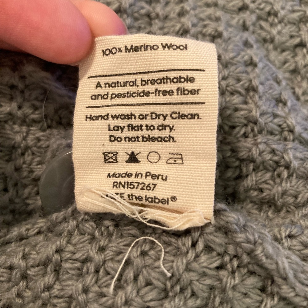 Mate The Label Merino Waffle Cardigan - Picture 3 of 6